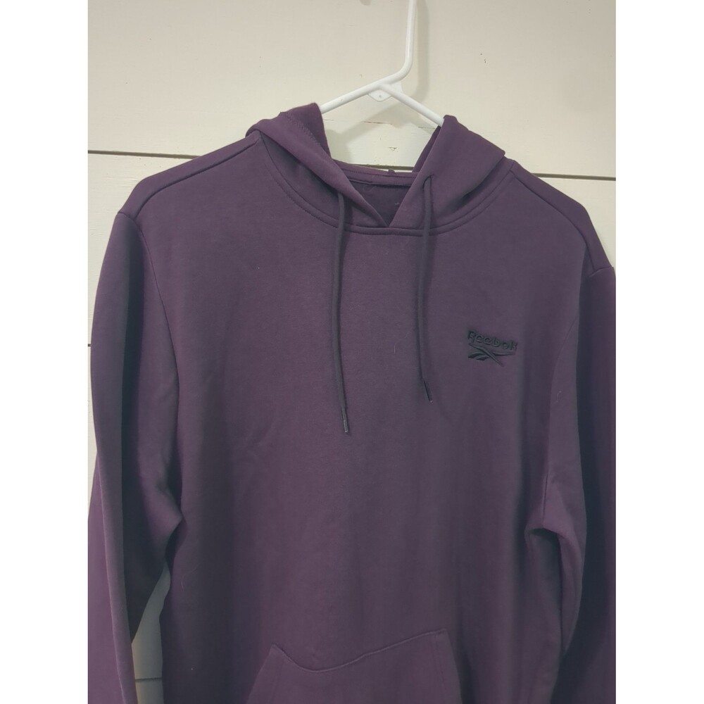 Reebok hooded sweatshirt hoodie purple burgundy fall winter sports gym